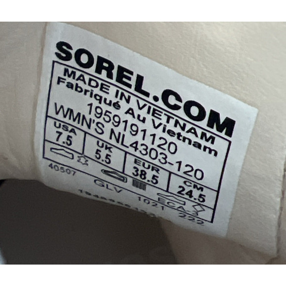 SOREL Women's 7.5 Brex Chelsea Boot NL4303-120 Natural Sea Salt hiking boots - Picture 9 of 12